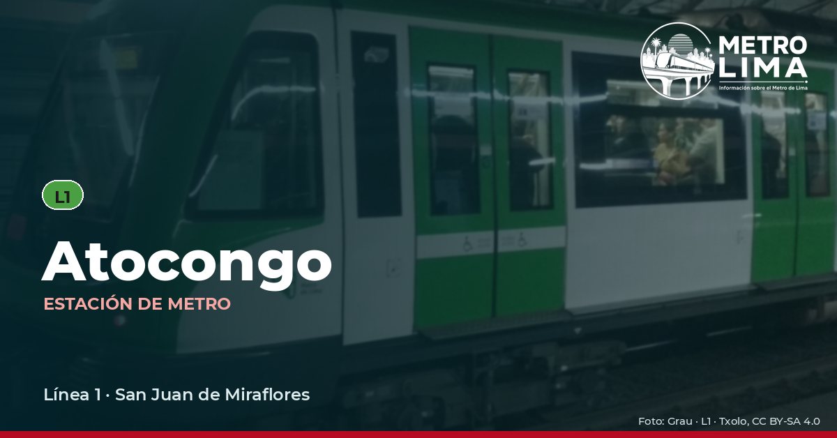 Estación Atocongo del Metro de Lima